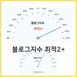 블로그 지수 최적2+