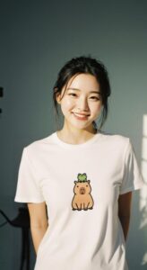 카피바라일러스트 티셔츠 귀여운 반팔티 추천