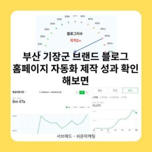 부산 기장군 브랜드 블로그 홈페이지 자동화 제작 성과 확인 해보면