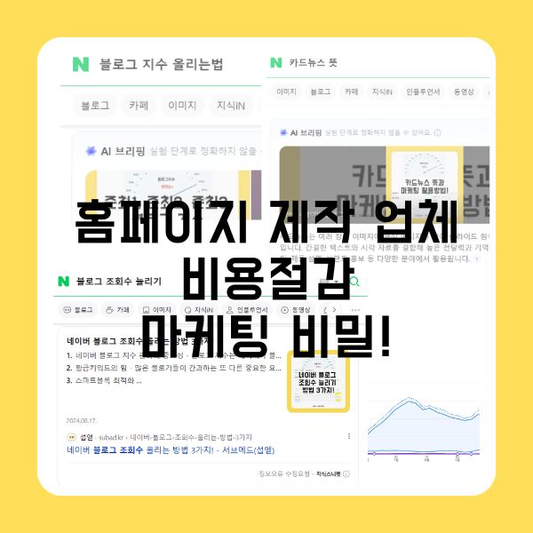 홈페이지 제작 업체 비용절감 마케팅 비밀!