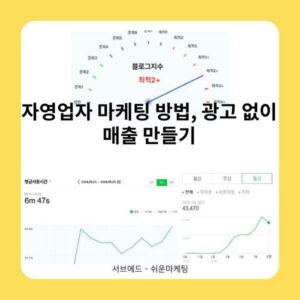 자영업자 마케팅 방법, 광고 없이 매출 만들기